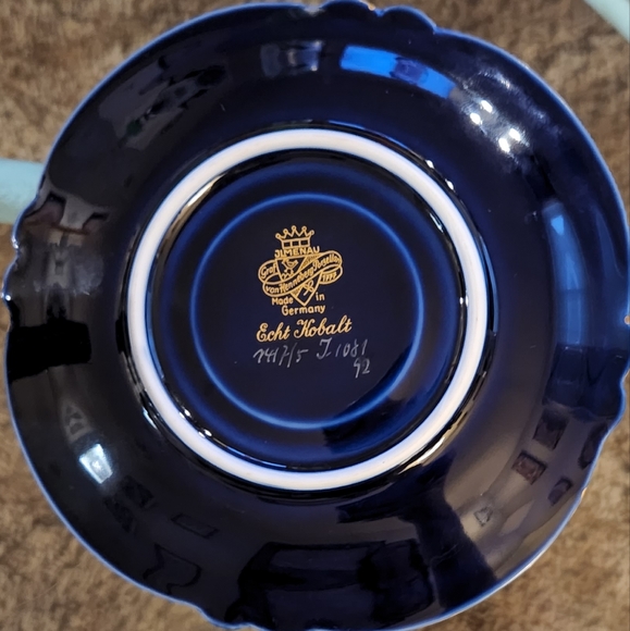 Jlmenau Graf von Henneberg Porzellan 1777 Echt Kobalt cup and saucer - Picture 7 of 9